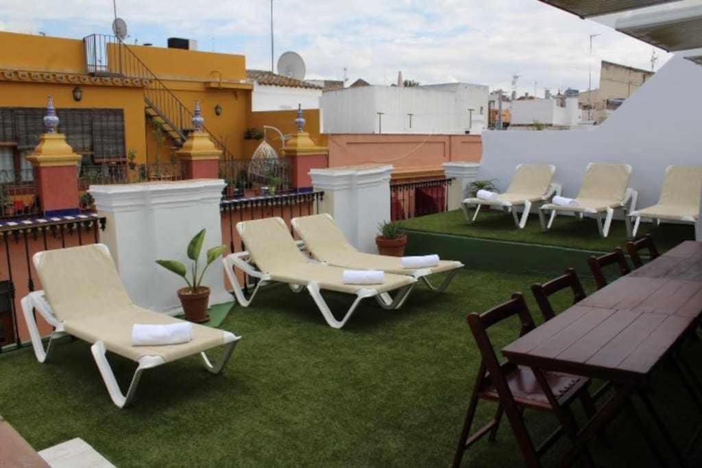 Casa Palacio Del Siglo XVIII En Centro Sevilla ภายนอก รูปภาพ